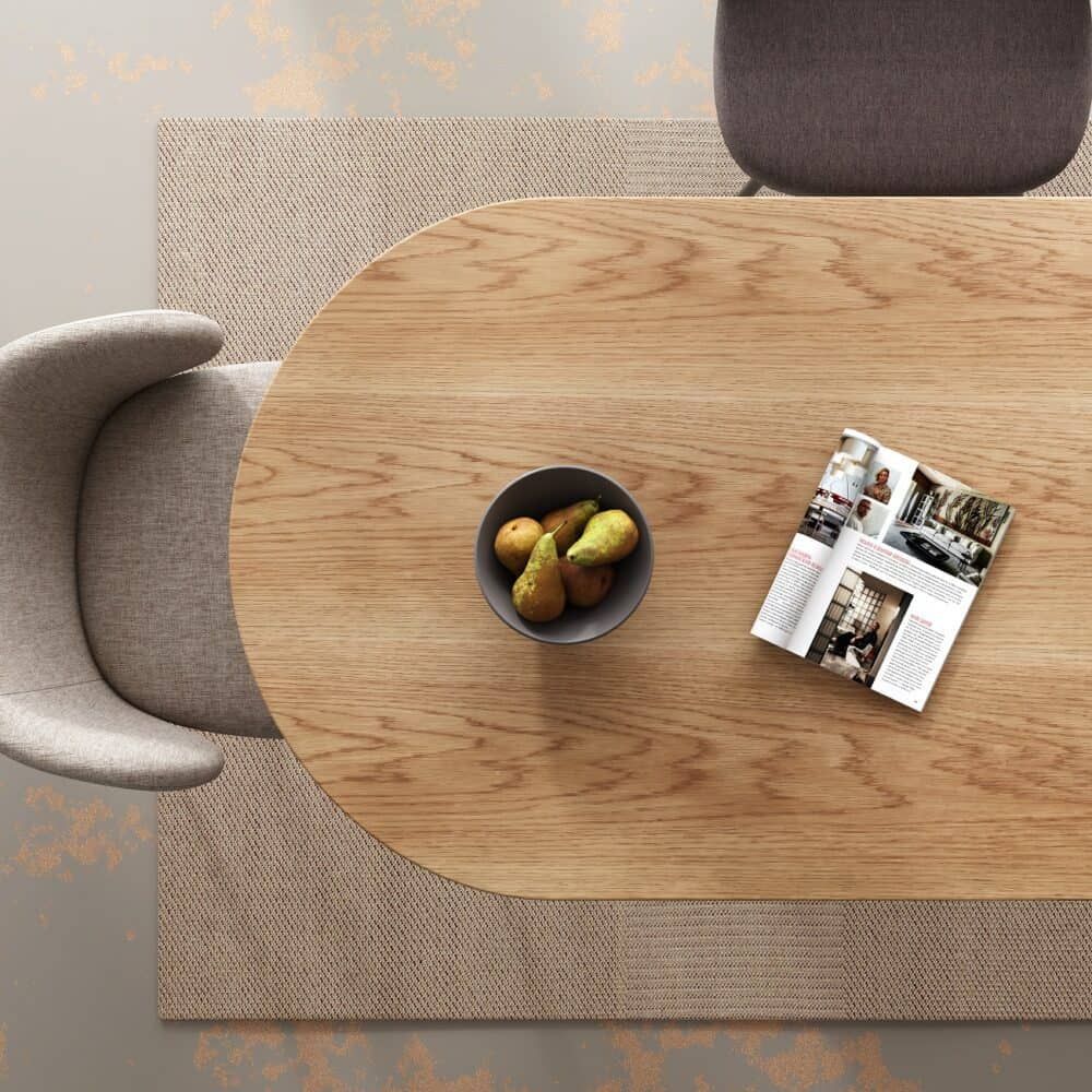 Clara Gather Round Oval Dining Table-Furniture > Dining > Dining Tables-PEROZ Accessories