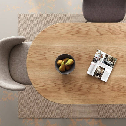 Clara Gather Round Oval Dining Table-Furniture > Dining > Dining Tables-PEROZ Accessories