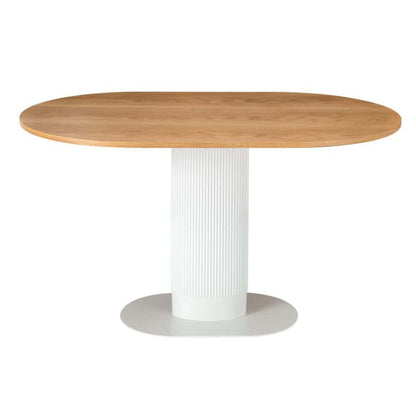 Clara Gather Round Oval Dining Table-Furniture > Dining > Dining Tables-PEROZ Accessories