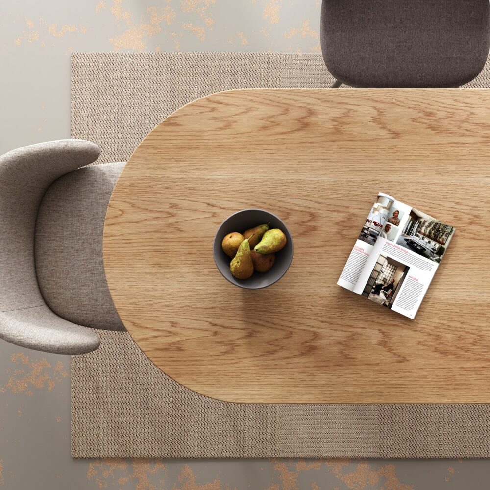 Clara Gather Round Oval Dining Table-Furniture > Dining > Dining Tables-PEROZ Accessories