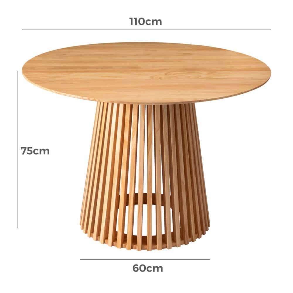 Palmer Natural Dining Table-Furniture > Dining > Dining Tables-PEROZ Accessories