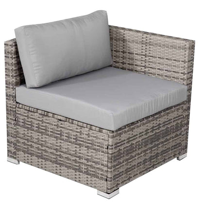 8PC Outdoor Dining Set Wicker Table &amp;amp; Chairs-Grey-Furniture > Outdoor > Outdoor Dining Sets-PEROZ Accessories