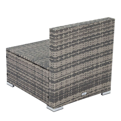 Grey Armless Outdoor Sofa Set-Furniture &gt; Outdoor-PEROZ Accessories