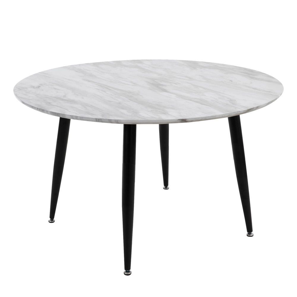 Minimalist Marble Effect Round Coffee Table-Furniture > Living Room > Coffee Tables-PEROZ Accessories