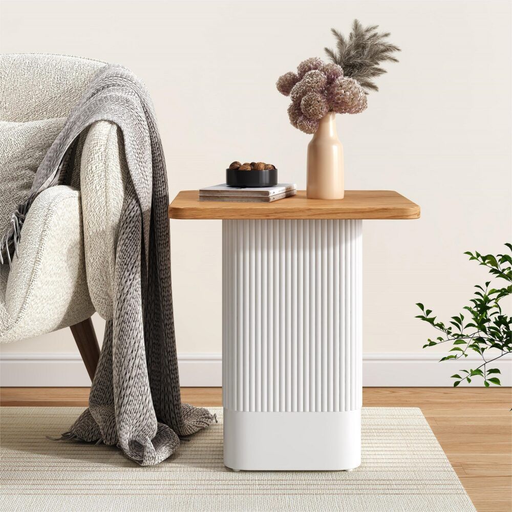 Clara Dusk Natural Side Table-Furniture > Living Room-PEROZ Accessories