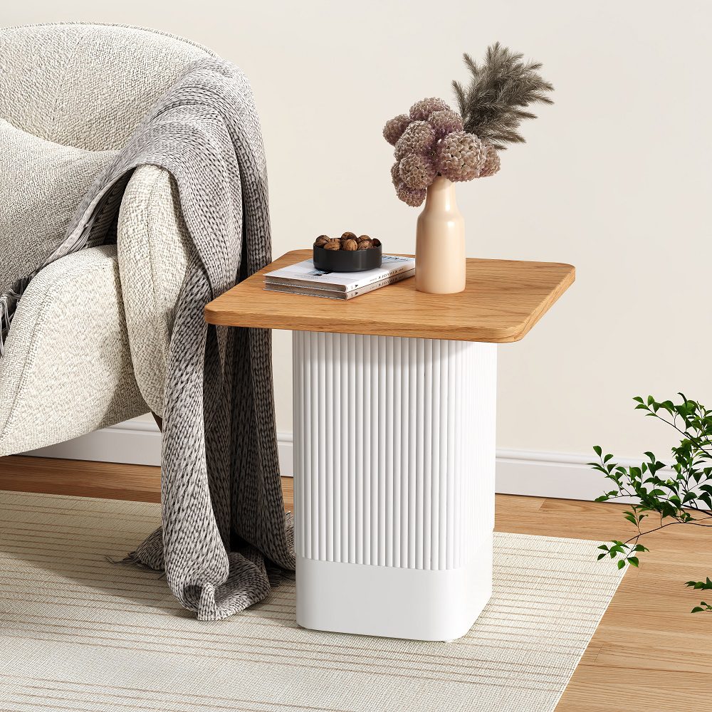 Clara Dusk Natural Side Table-Furniture &gt; Living Room-PEROZ Accessories