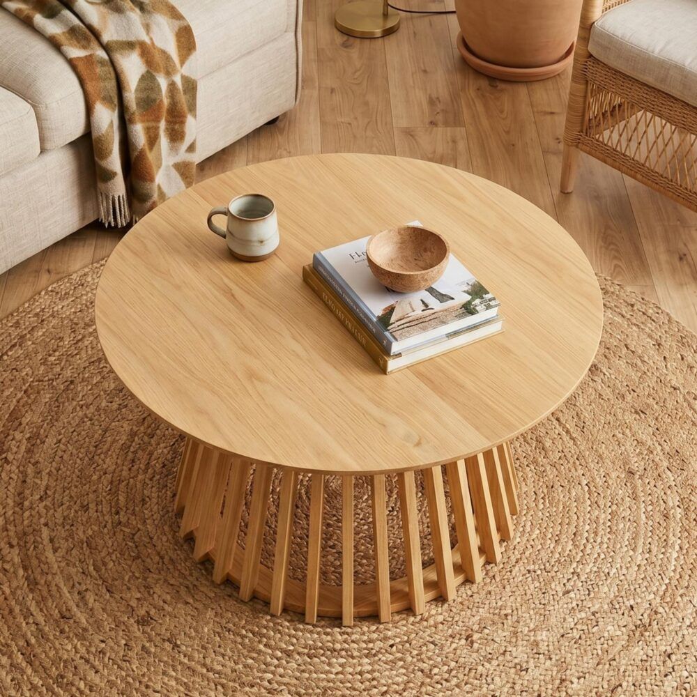 Palmer Coastal Haven Natural Coffee Table-Furniture > Living Room > Coffee Tables-PEROZ Accessories
