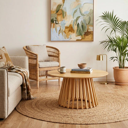 Palmer Coastal Haven Natural Coffee Table-Furniture > Living Room > Coffee Tables-PEROZ Accessories