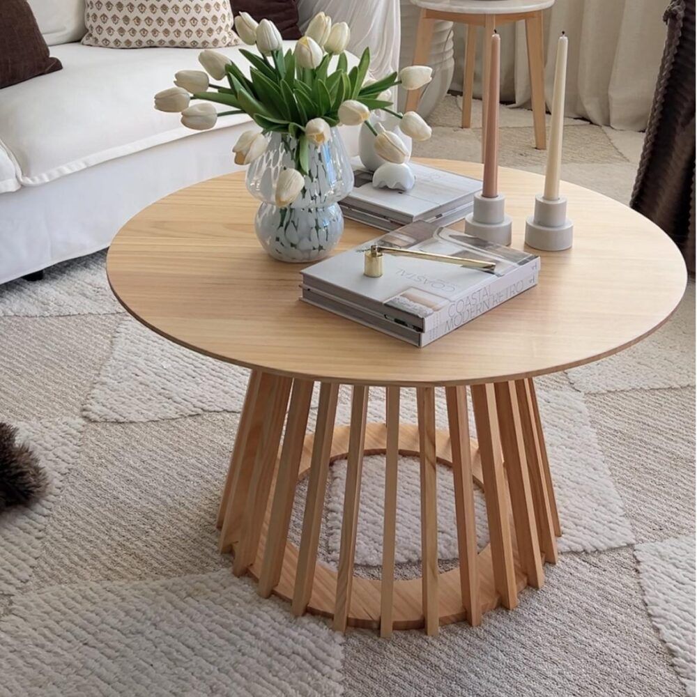 Palmer Coastal Haven Natural Coffee Table-Furniture > Living Room > Coffee Tables-PEROZ Accessories