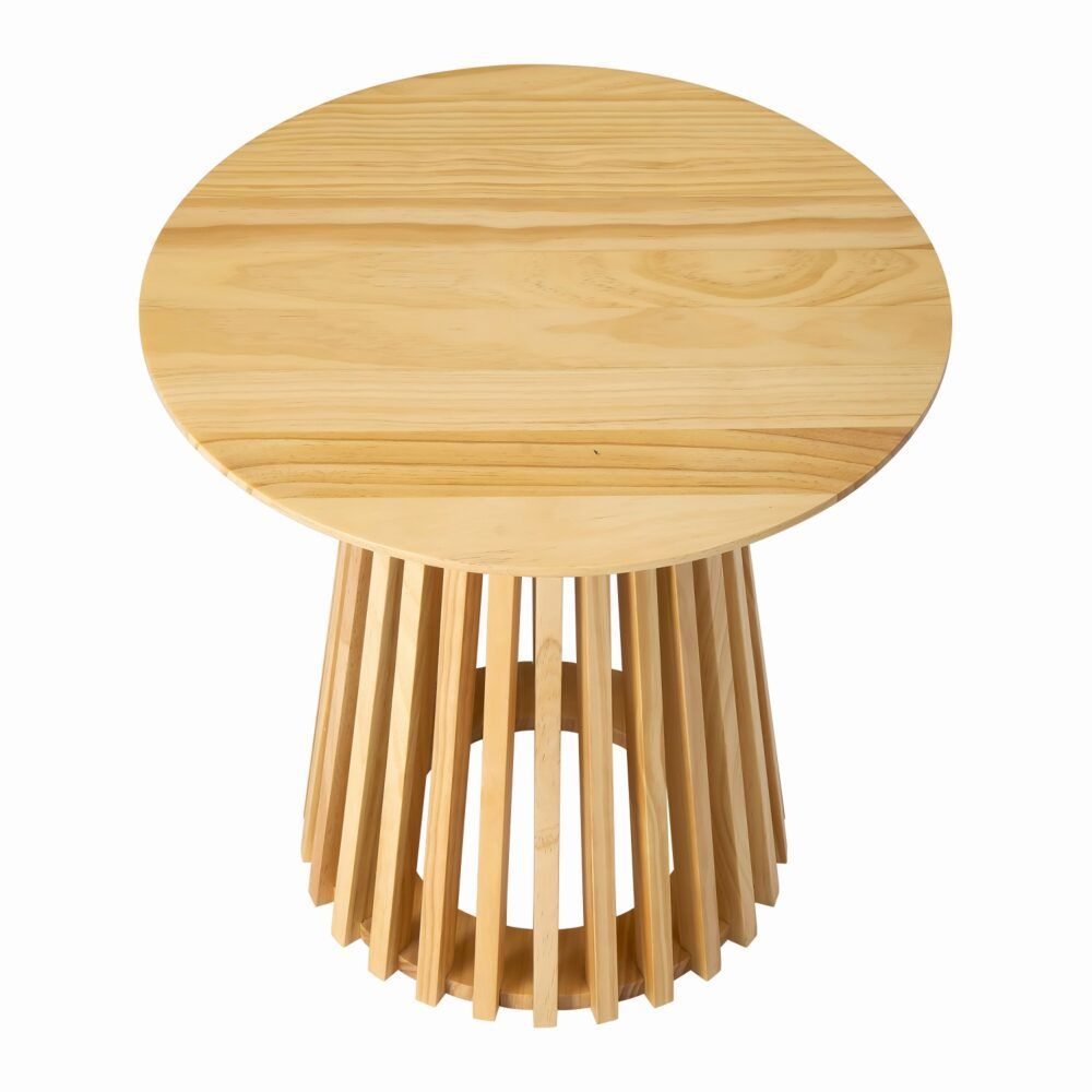 Palmer Timber Tally Natural Side Table-Furniture > Living Room > Side Tables-PEROZ Accessories
