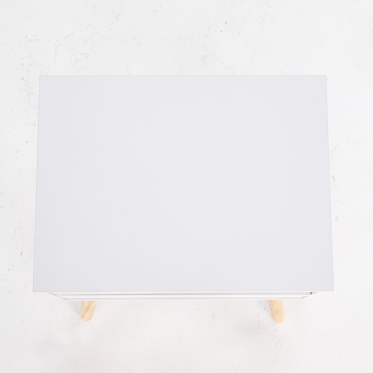 Bedside Table 2 Drawer Wood Leg Storage Cabinet Nightstand SUZY WHITE-Furniture &gt; Bedroom &gt; Bedside Tables-PEROZ Accessories