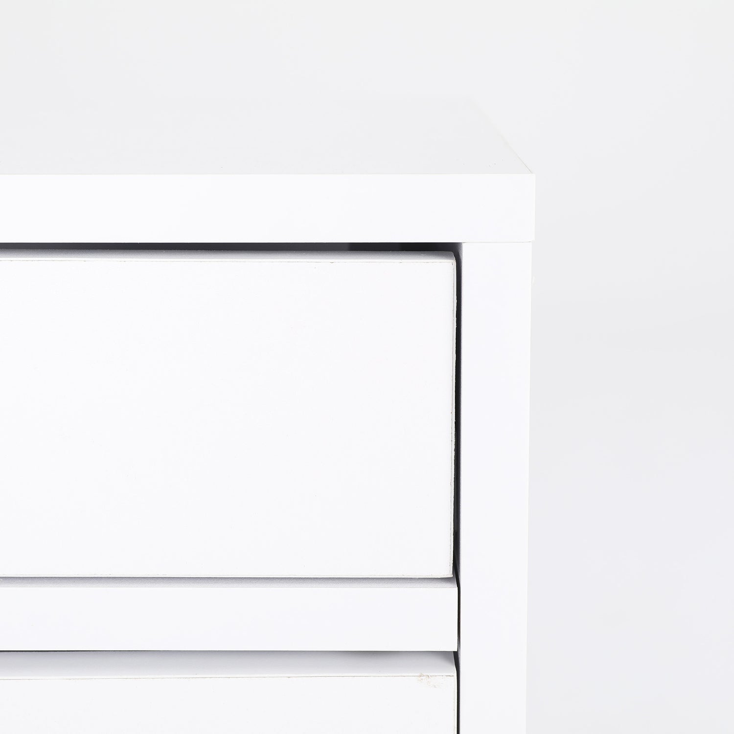 Bedside Table 2 Drawer Wood Leg Storage Cabinet Nightstand SUZY WHITE-Furniture &gt; Bedroom &gt; Bedside Tables-PEROZ Accessories