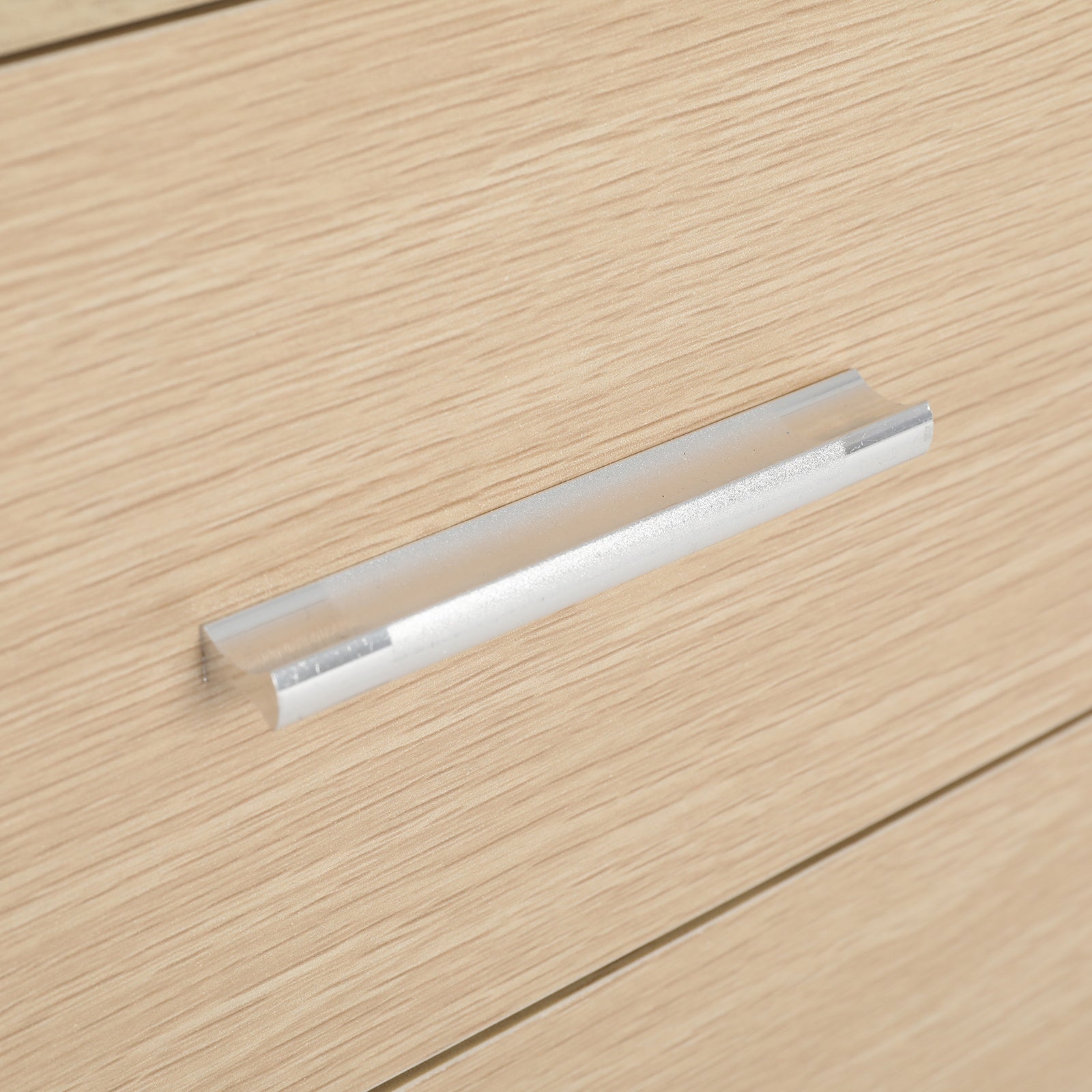 Bedside Table Side Storage Cabinet Nightstand Bedroom 2 Drawer 1 Shelf ZURI OAK-Furniture &gt; Bedroom &gt; Bedside Tables-PEROZ Accessories