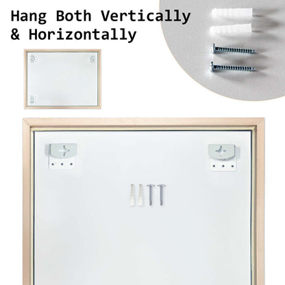 2 Set Wall Mirror Rectangular Frame Bathroom 70x90cm Turquoise-Home &amp; Garden &gt; Decor &gt; Mirrors-PEROZ Accessories