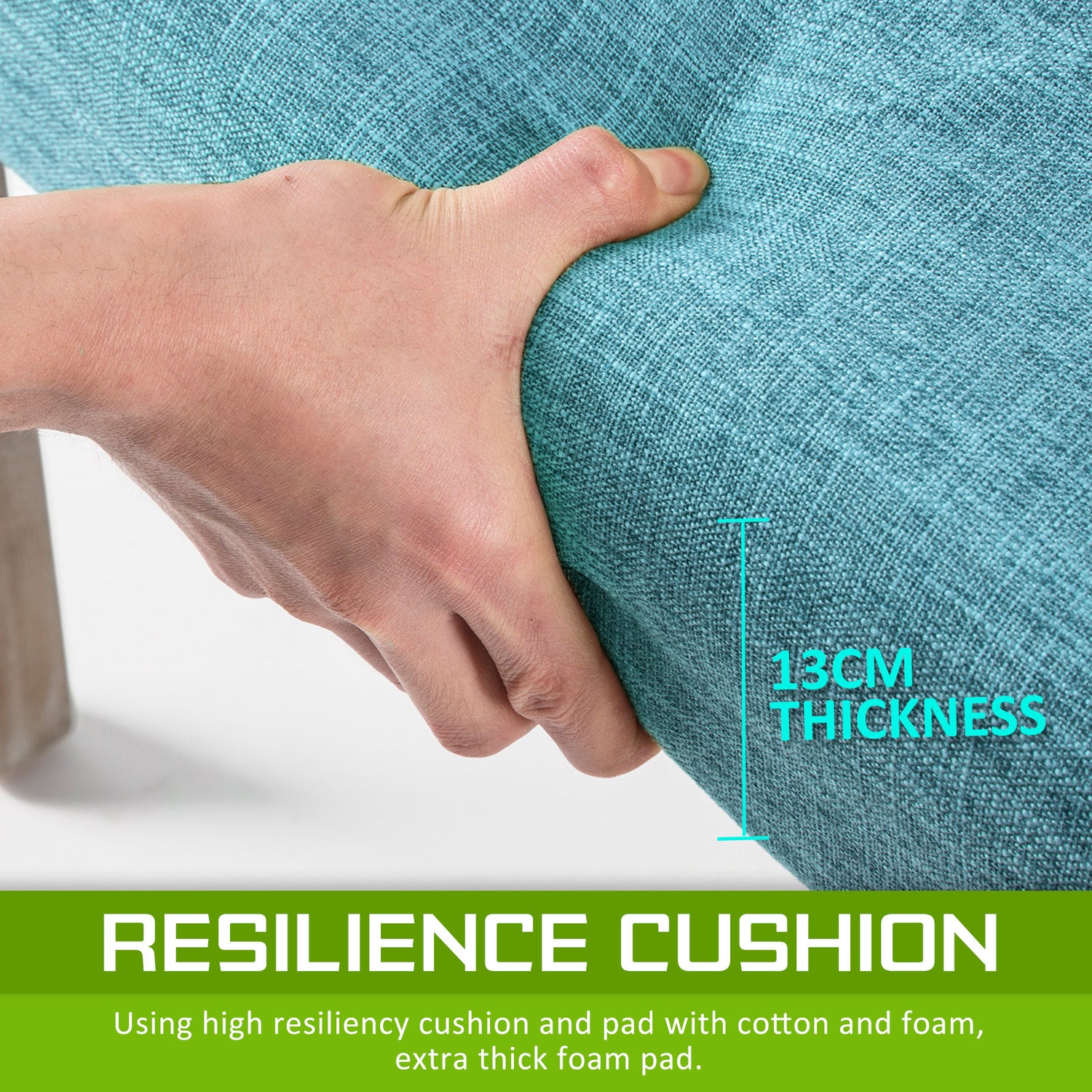 French Provincial Dining Chair Oak Leg AMOUR BLUE-Furniture &gt; Dining &gt; Kitchen &amp; Dining Chairs-PEROZ Accessories