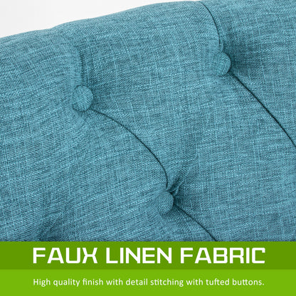 French Provincial Dining Chair Oak Leg AMOUR BLUE-Furniture &gt; Dining &gt; Kitchen &amp; Dining Chairs-PEROZ Accessories