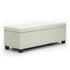 Storage Ottoman Stool 102cm Fabric LIGHT GREEN-Ottomans-PEROZ Accessories