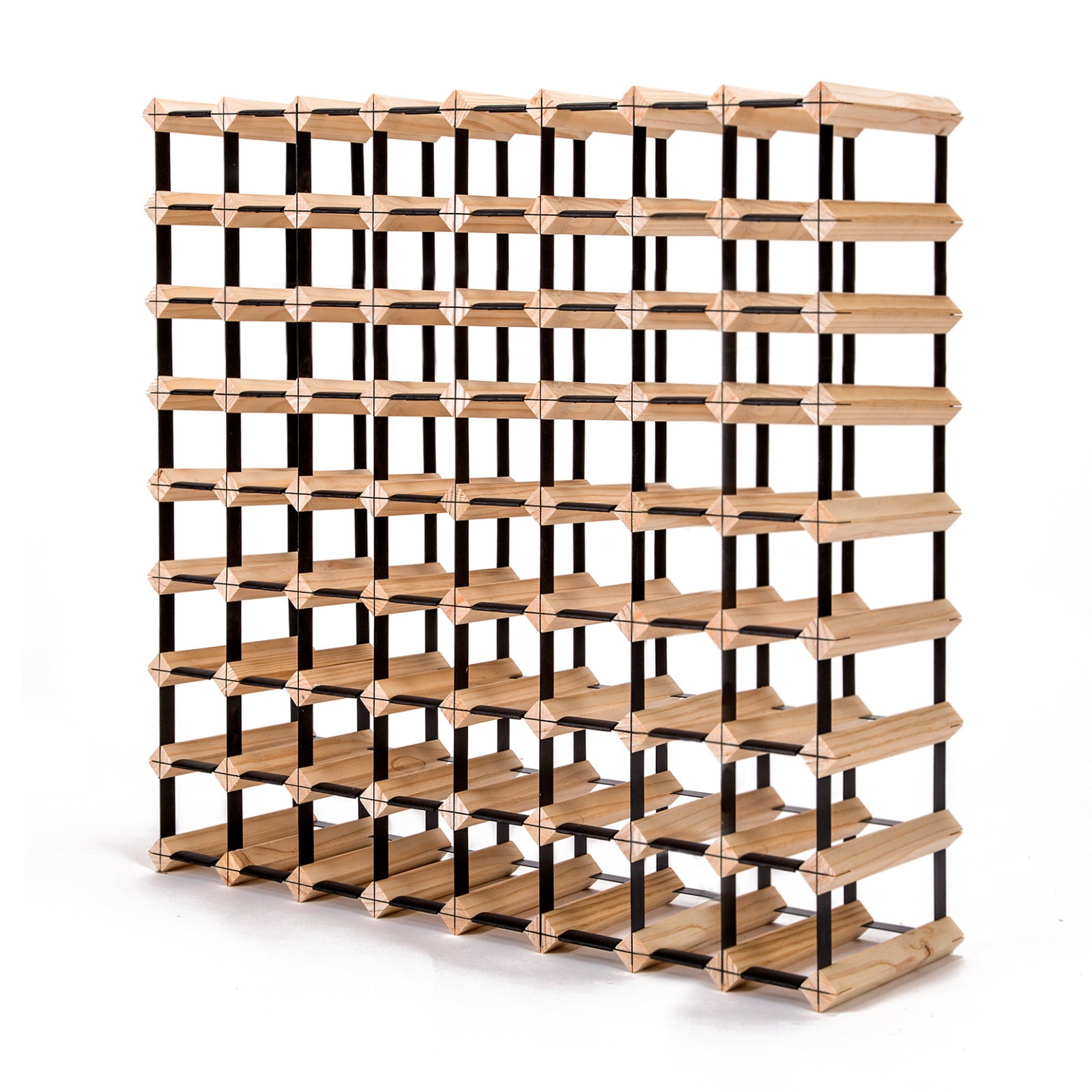 Timber Wine Rack Storage Cellar Organiser 72 Bottle-Home &amp; Garden &gt; Kitchenware-PEROZ Accessories