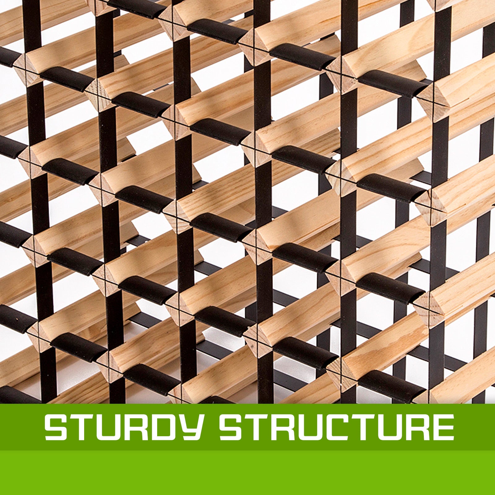 Timber Wine Rack Storage Cellar Organiser 72 Bottle-Home &amp; Garden &gt; Kitchenware-PEROZ Accessories