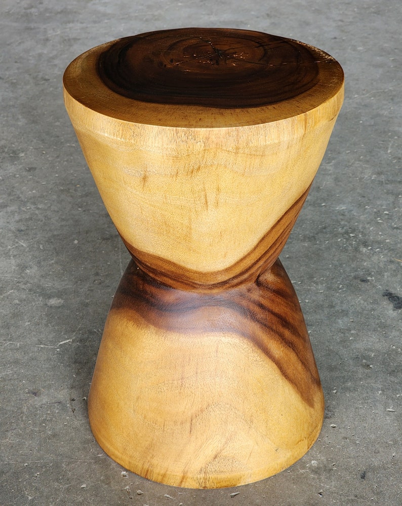Hourglass Side Table or Stool bedside side drinks table-Furniture &gt; Bedroom &gt; Bedside Tables-PEROZ Accessories