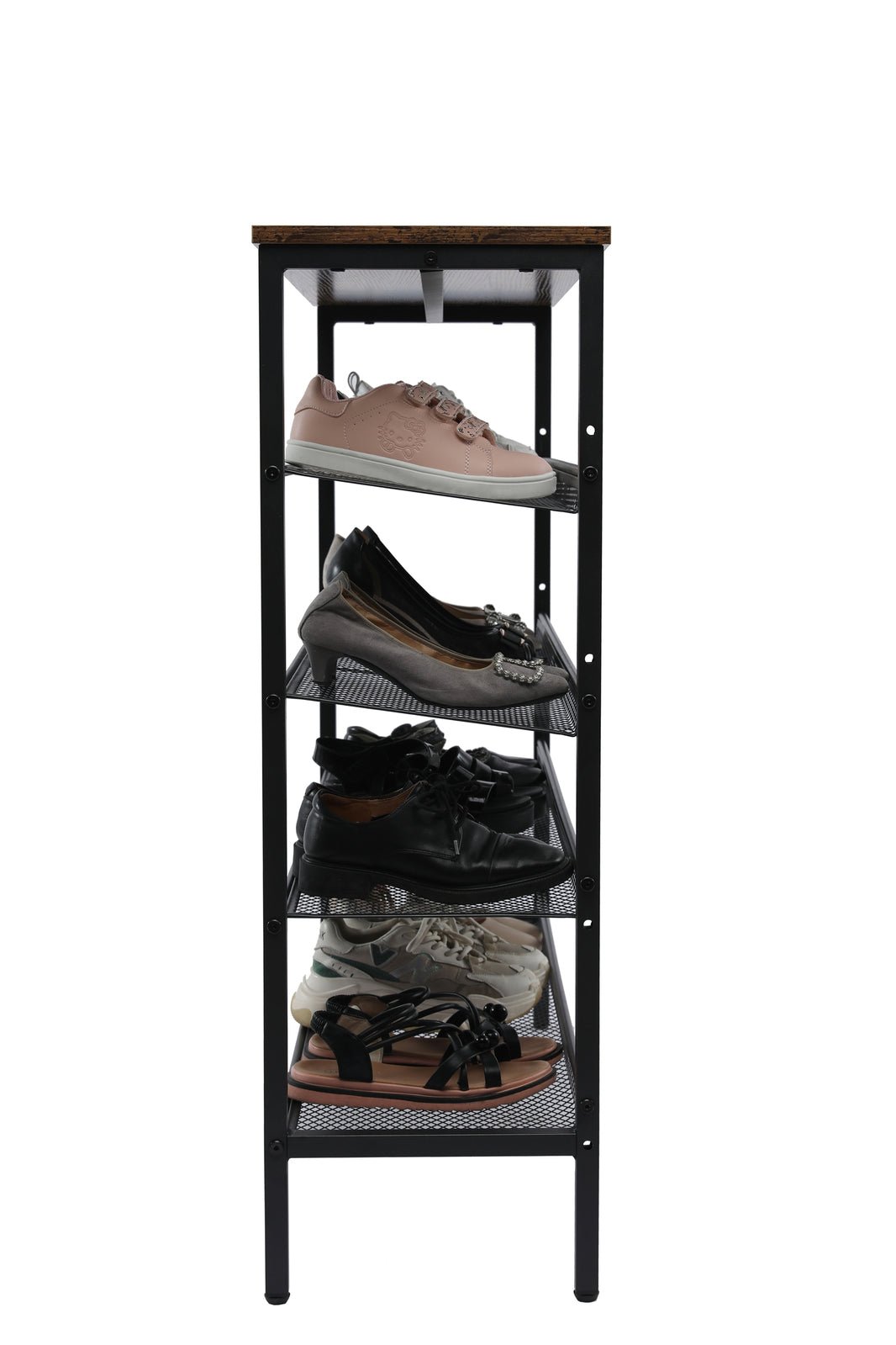 YES4HOMES 5-Tier Large Shoe Rack Shelf Stand Flat &amp; Slant Adjustable Storage Organizer 100 cm-Home &amp; Garden &gt; DIY &gt; Kitchen &amp; Bathroom DIY-PEROZ Accessories