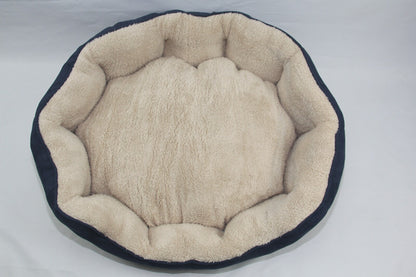 YES4PETS Blue / Grey Washable Fleece Soft Pet Dog Puppy Cat Bed-Large-Pet Care &gt; Dog Supplies &gt; Dog Beds-PEROZ Accessories