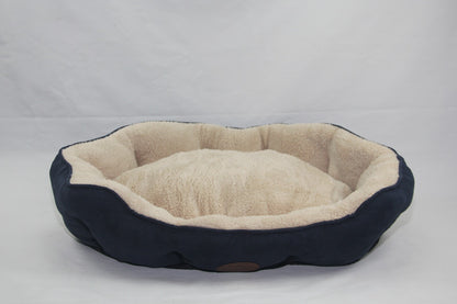 YES4PETS Blue / Grey Washable Fleece Soft Pet Dog Puppy Cat Bed-Large-Pet Care &gt; Dog Supplies &gt; Dog Beds-PEROZ Accessories