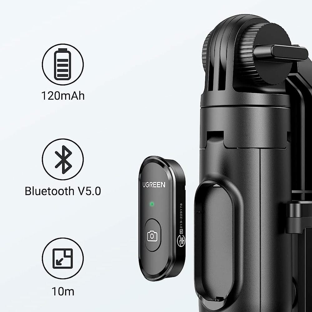 UGREEN 15062 Selfie Stick Tripod with Remote 1.5M-Audio &amp; Video &gt; Photography &gt; Camera Accessories-PEROZ Accessories