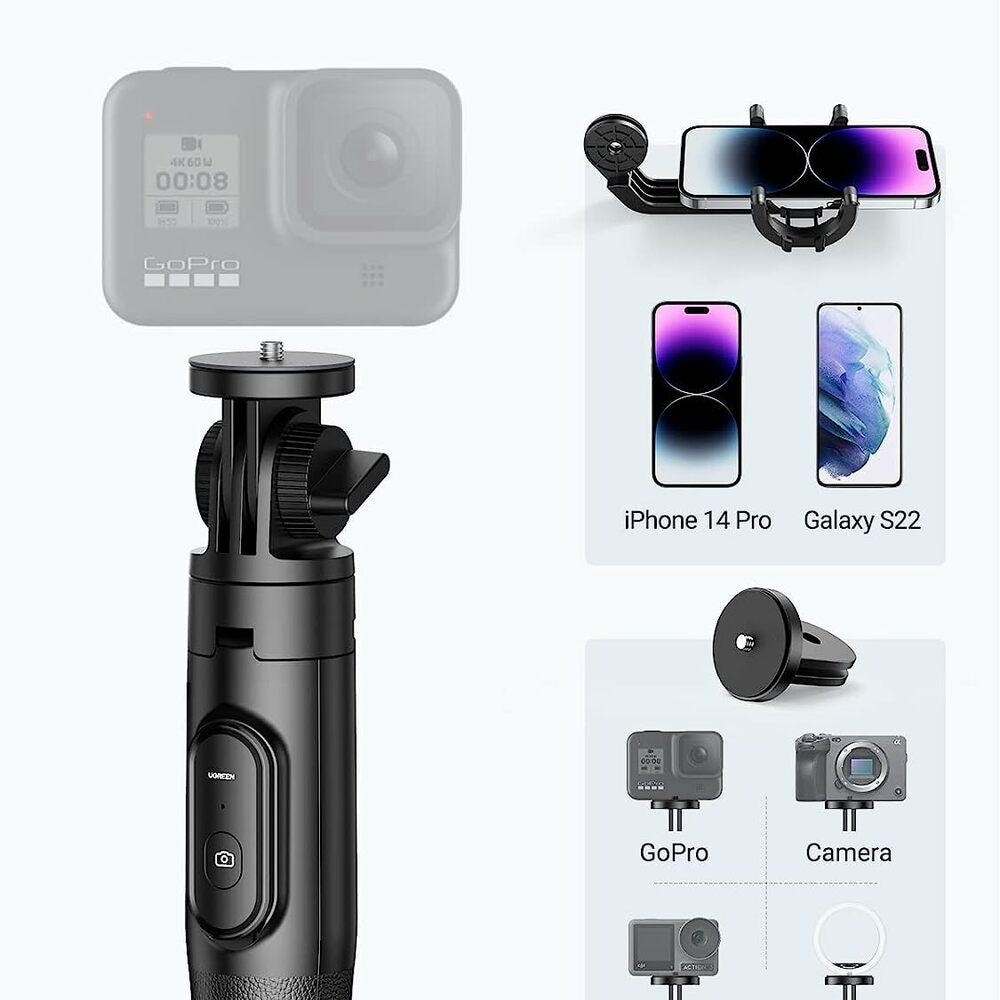 UGREEN 15062 Selfie Stick Tripod with Remote 1.5M-Audio &amp; Video &gt; Photography &gt; Camera Accessories-PEROZ Accessories