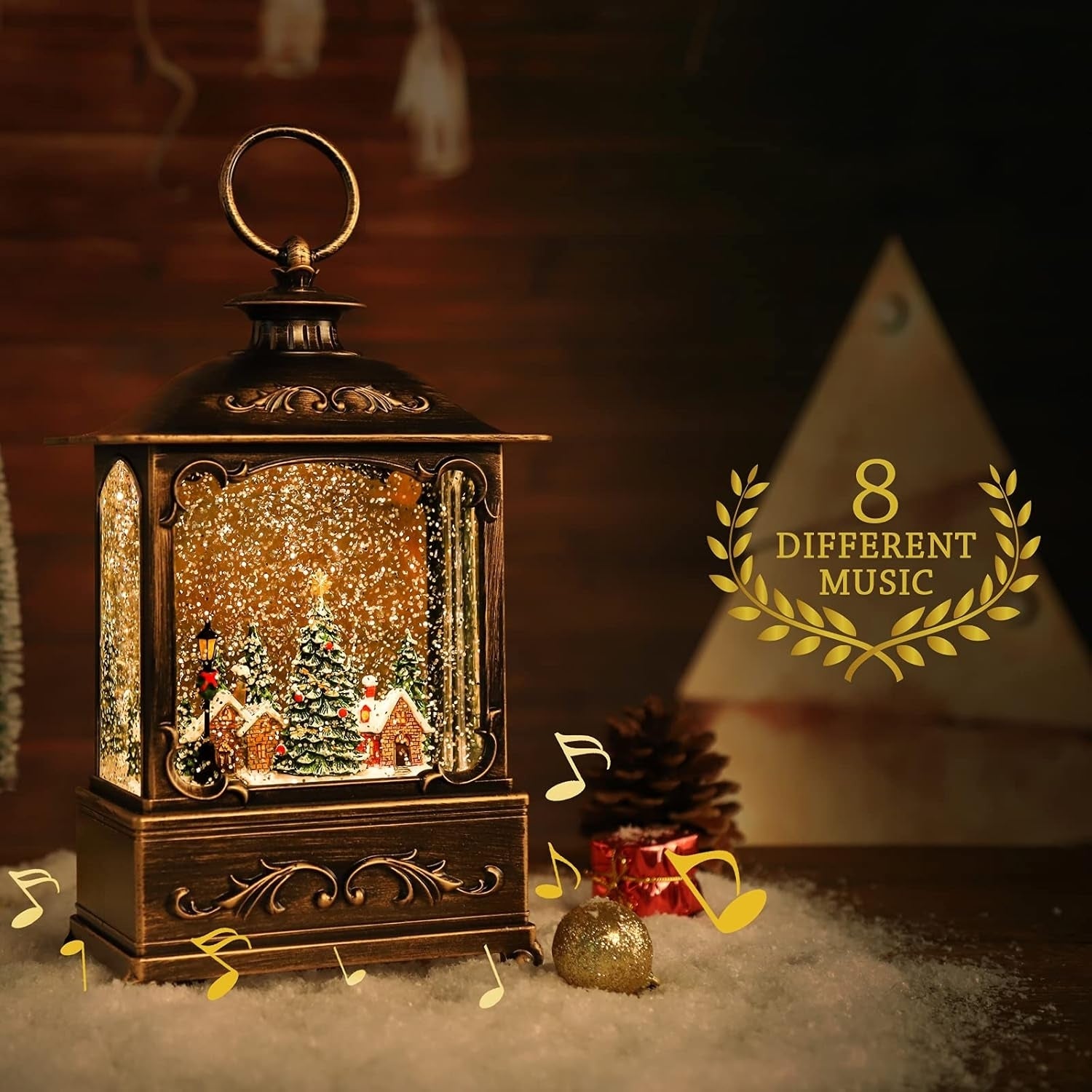 BDI Lamp-LW003-Snowman Music Lantern Sculpture Christmas-Home &amp; Garden &gt; Lighting &gt; Night Lights &amp; Ambient Lighting-PEROZ Accessories