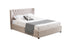 Cambridge Tan Beige Linen Tufted Bed - king-Furniture > Bedroom > Beds & Bed Frames-PEROZ Accessories