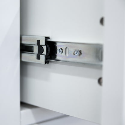 Celosia Bedside Table 3 Drawers Storage Cabinet Nightstand End Tables - White-Furniture &gt; Bedroom &gt; Bedside Tables-PEROZ Accessories