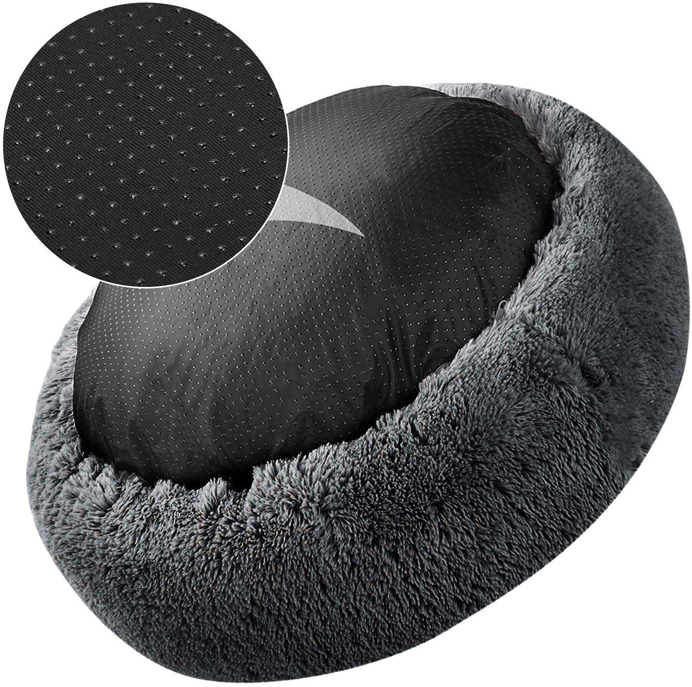 Soft Dog Bed Round Washable Plush Pet Kennel Cat Bed Mat Sofa Medium 60cm-Pet Care &gt; Dog Supplies &gt; Dog Beds-PEROZ Accessories