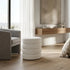 Interior Ave - Cleo White Boucle Ottoman-Furniture > Living Room > Ottomans & Footstools-PEROZ Accessories