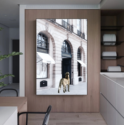 Interior Ave - Catwalk - 90cm x 60cm White Framed Artwork-Wall Art-PEROZ Accessories