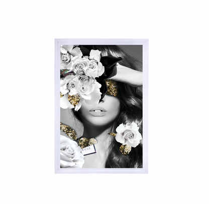 Interior Ave - Made In Italy - 90cm x 60cm White Framed Artwork-Wall Art-PEROZ Accessories