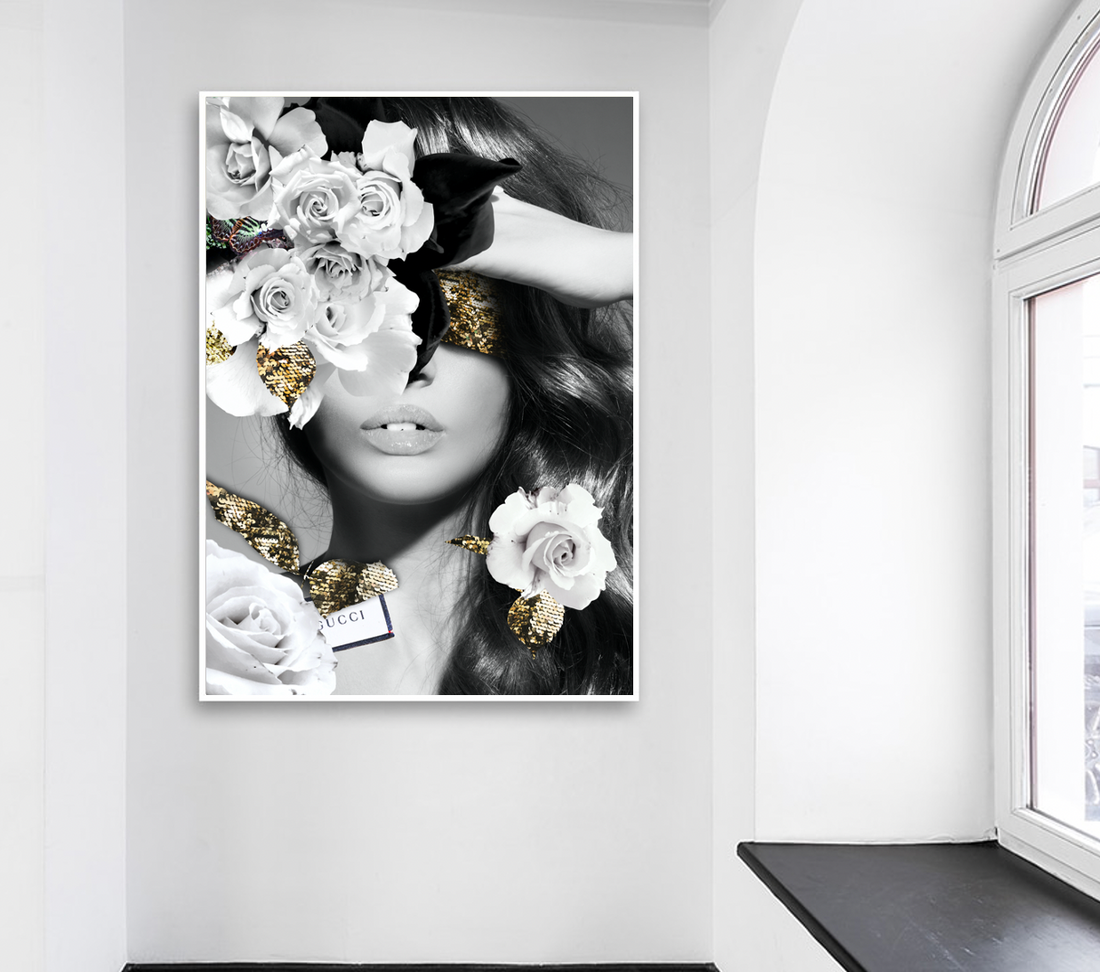 Interior Ave - Made In Italy - 90cm x 60cm White Framed Artwork-Wall Art-PEROZ Accessories