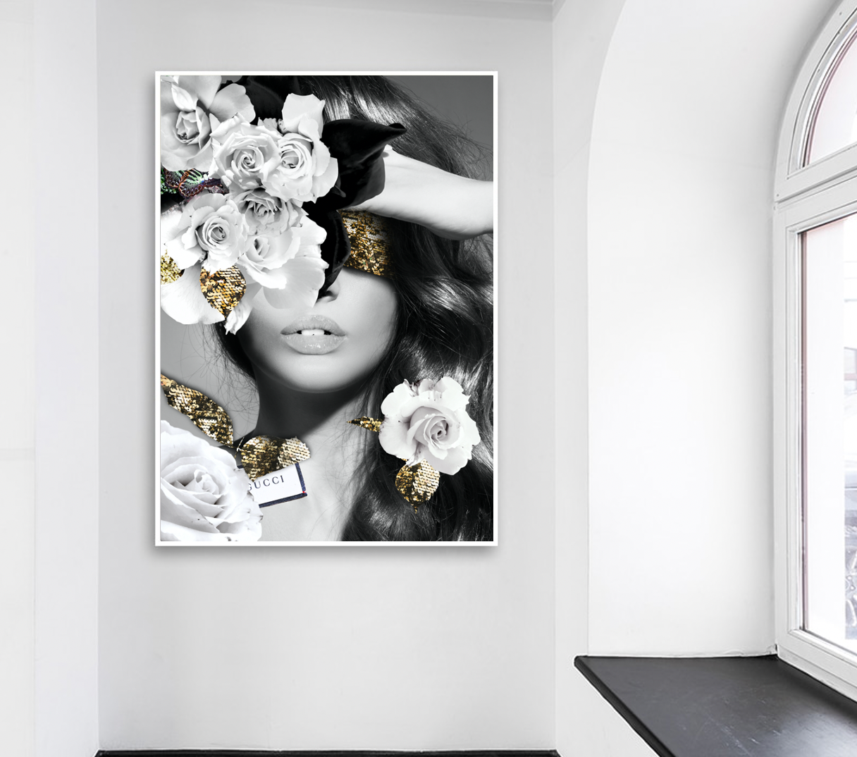 Interior Ave - Made In Italy - 90cm x 60cm White Framed Artwork-Wall Art-PEROZ Accessories