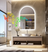 Interior Ave - 90 x 60cm Arched Frameless LED Bathroom Mirror – Bluetooth-Home & Garden > Decor > Mirrors-PEROZ Accessories