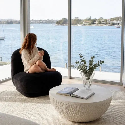 Interior Ave - Lunar Stone Coffee Table - Fossil-Furniture > Living Room > Coffee Tables-PEROZ Accessories