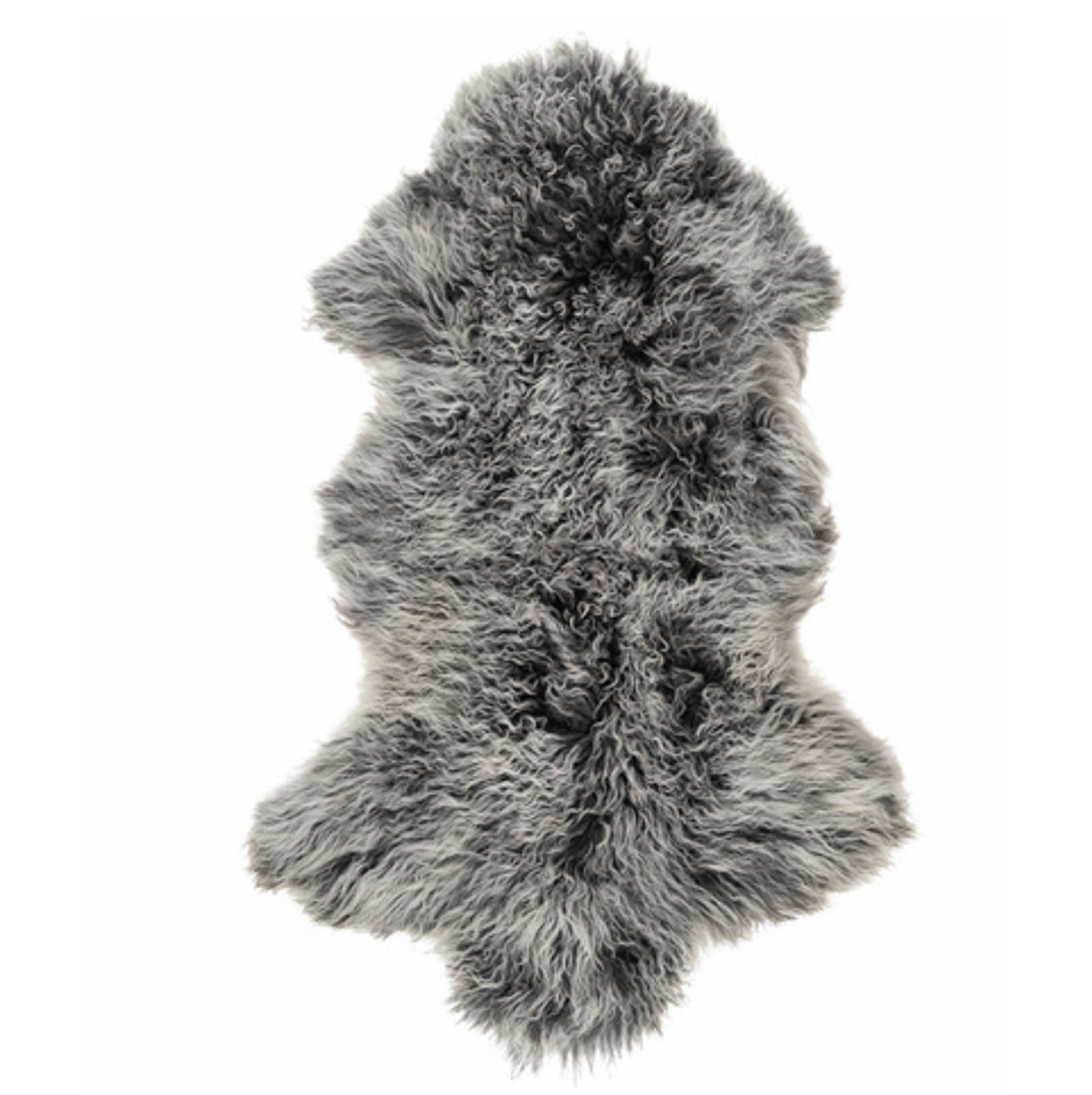 Interior Ave - Mongolian Fur Throw - 90CM - Charcoal Snow-Food &amp; Beverage > Alcoholic Beverages > Spirits-PEROZ Accessories