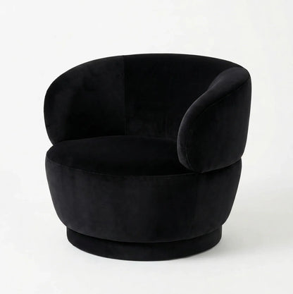 Interior Ave - Luna Swivel Armchair - Black