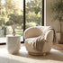 Interior Ave - Luna Swivel Armchair - Vanilla Oat-Furniture > Bar Stools & Chairs > Arm Chairs & Recliners-PEROZ Accessories