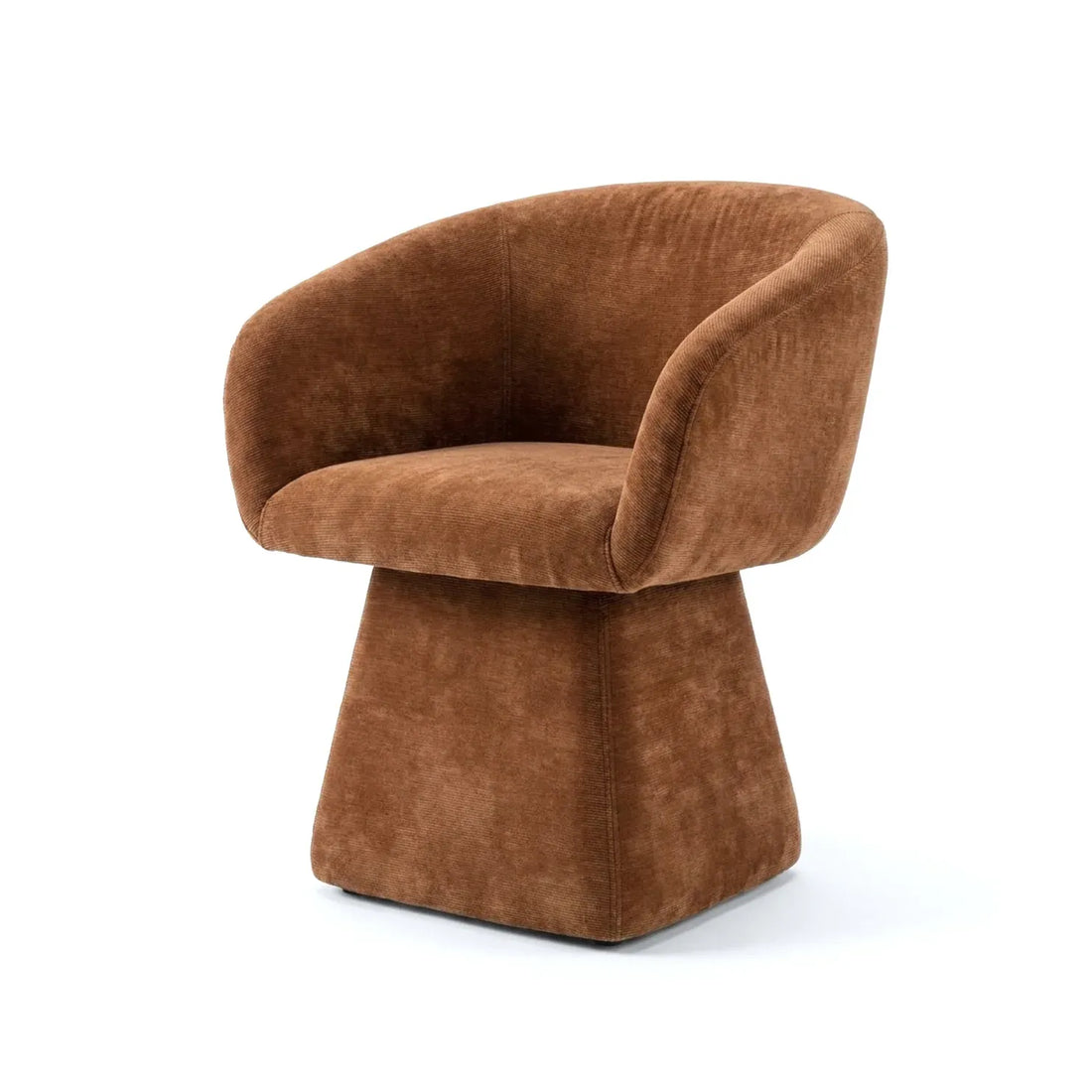 Interior Ave - Merlo Swivel Chair - Cinnamon-Furniture > Bar Stools &amp; Chairs > Arm Chairs &amp; Recliners-PEROZ Accessories