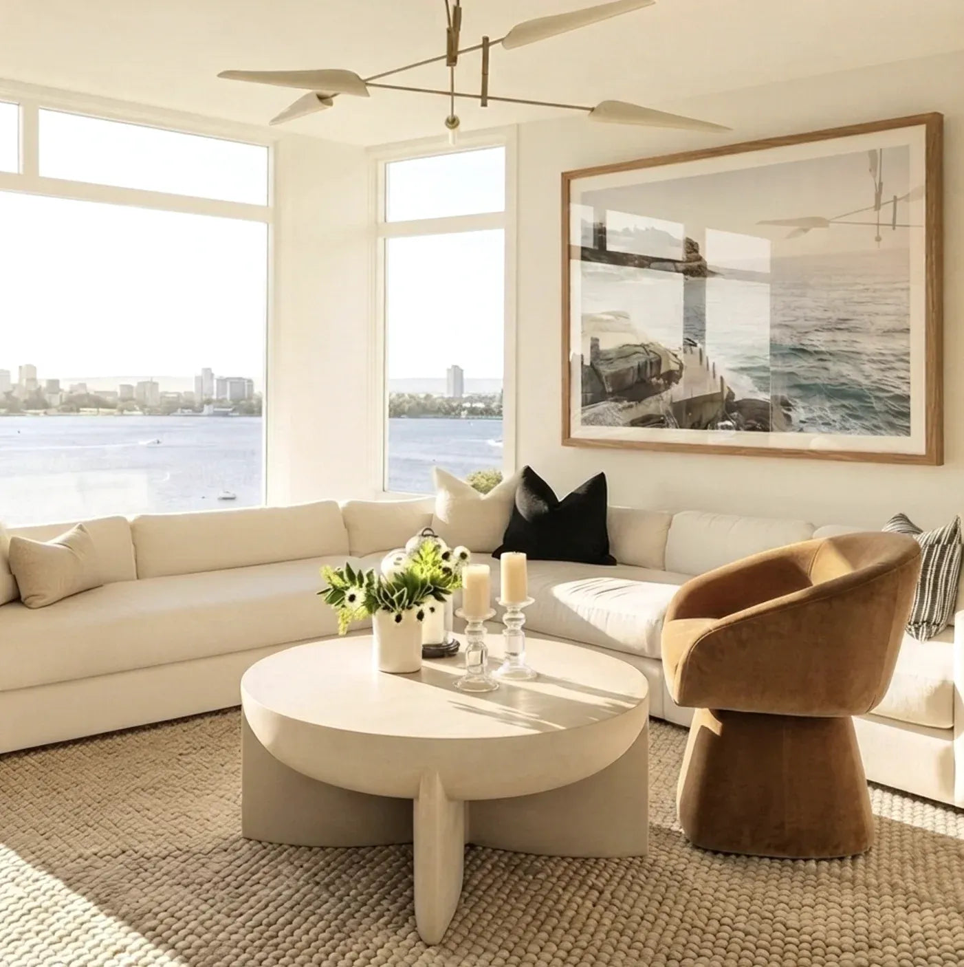 Interior Ave - Merlo Swivel Chair - Cinnamon