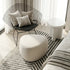 Interior Ave - Cove Pebble Ottoman - Vanilla-Furniture > Living Room > Ottomans & Footstools-PEROZ Accessories