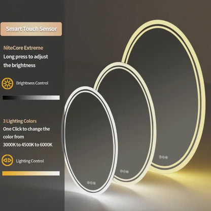 Interior Ave - 60 x 80cm Oval Frameless LED Bathroom Mirror