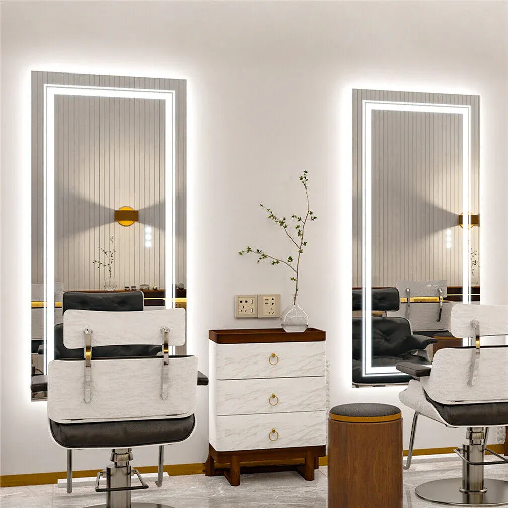 Interior Ave - 120 x 80cm Rectangle Frameless LED Bathroom Mirror-Home &amp; Garden > Decor > Mirrors-PEROZ Accessories
