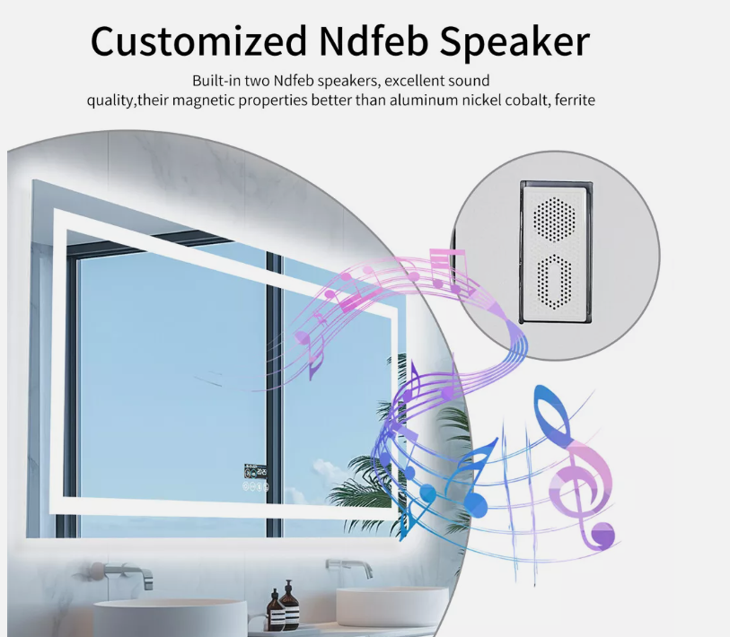 Interior Ave - 80 x 160cm Rectangle Frameless LED Bathroom Mirror – Bluetooth