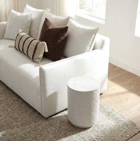 Interior Ave - Muse Textured Side Table - Fossil-Furniture > Living Room > Side Tables-PEROZ Accessories
